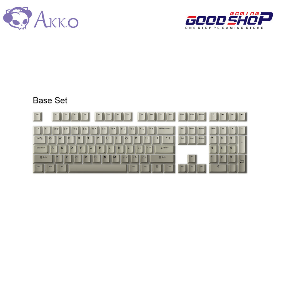 Akko Warm Gray Keycap Set(132-key)