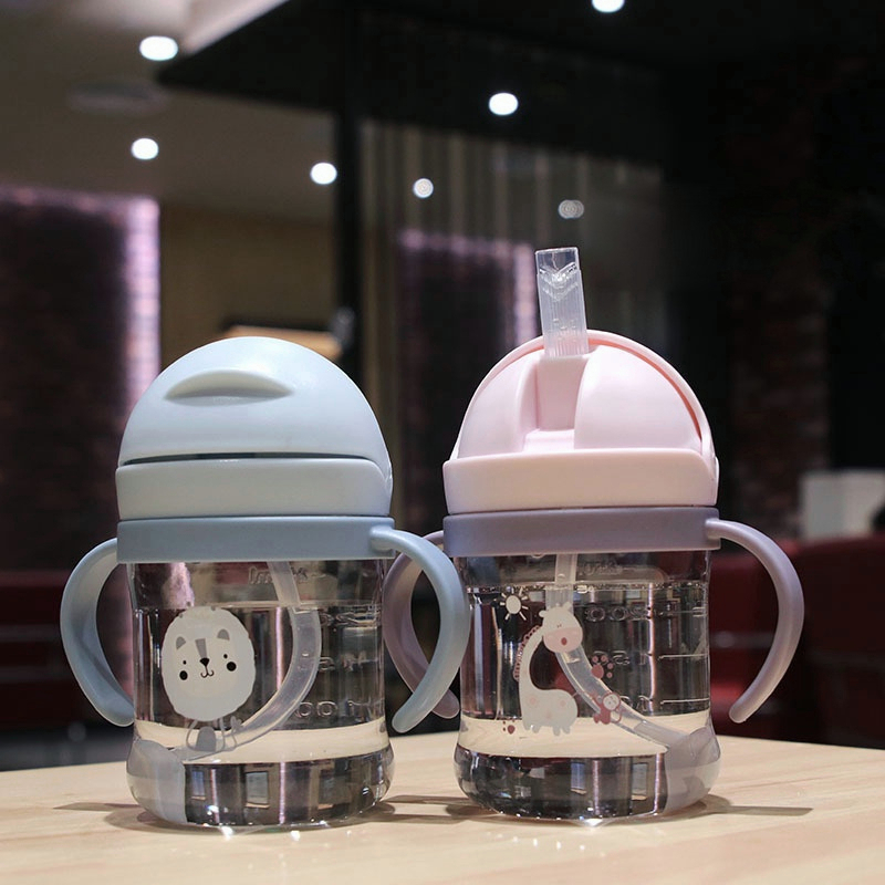 DADAWARD Botol Minum Bayi Gelas Anak Balita Training Cup Baby 280ml Dengan Karakter Lucu Sippy Cup