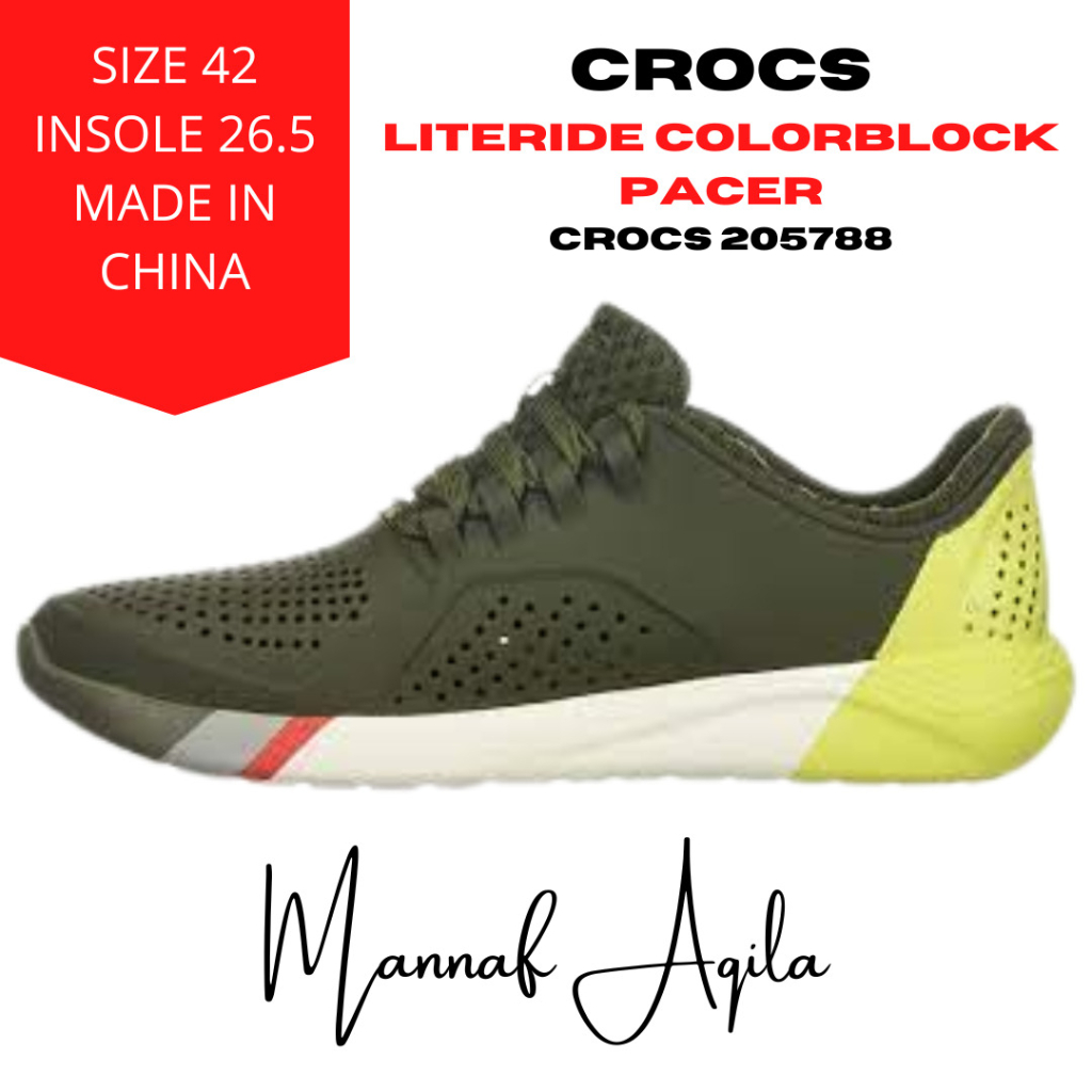 Sepatu Crocs Literide Colorblock Pacer