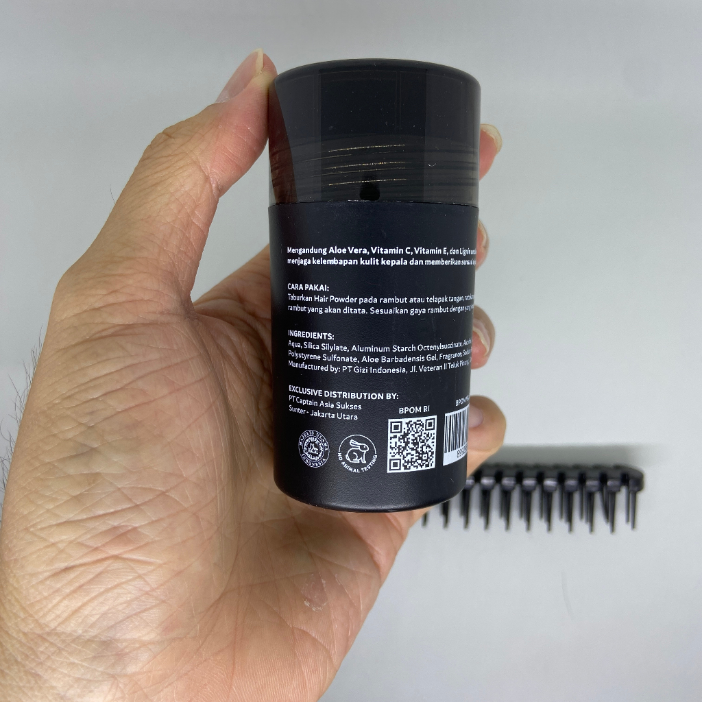 Captain Hair Powder Rambut Pria With Aloevera BPOM Hair Styling Powder Pria