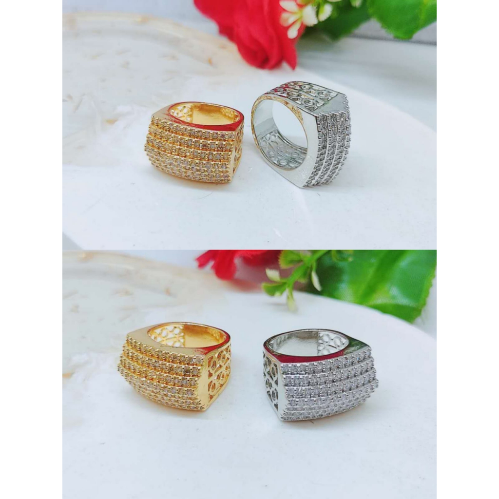 Cincin Xuping Mata Full Lapis Emas Perhiasan Fashion R29