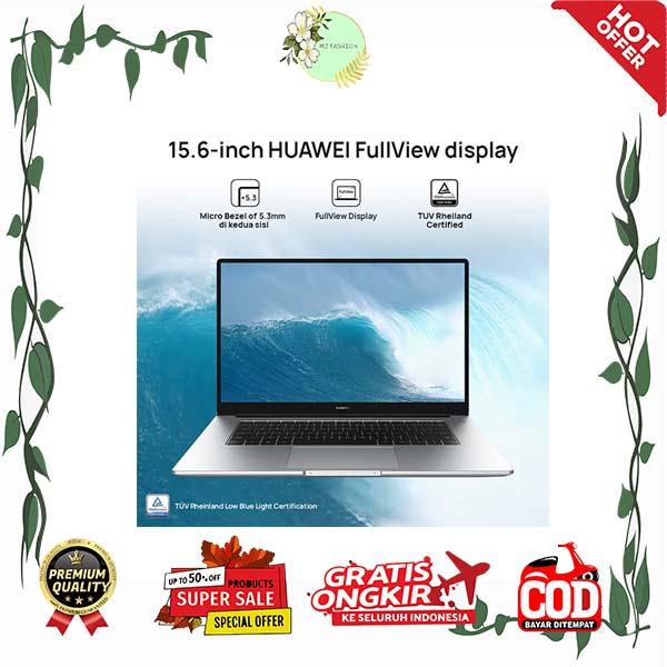 HUAWEI MATEBOOK D15 i3-1115G4 8+258 GB LAPTOP BEKAS HUAWEI i3 ORIGINAL GARANSI RESMI