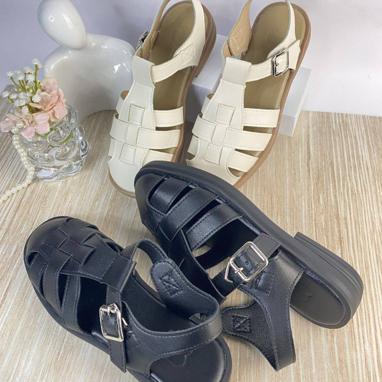 10334 Sandal Tali Wedges Wanita Import Murah Sendal Strappy Women