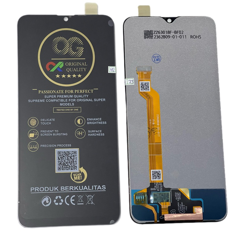lcd touchscreen oppo F9/F9 pro/realme 2 pro/realme C2 pro black kualitas OG super
