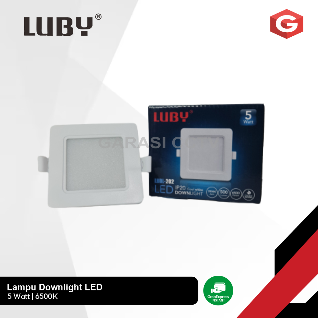 Lampu LED Downlight Panel IB 5W 9W 12W 18W 24W Luby Petak