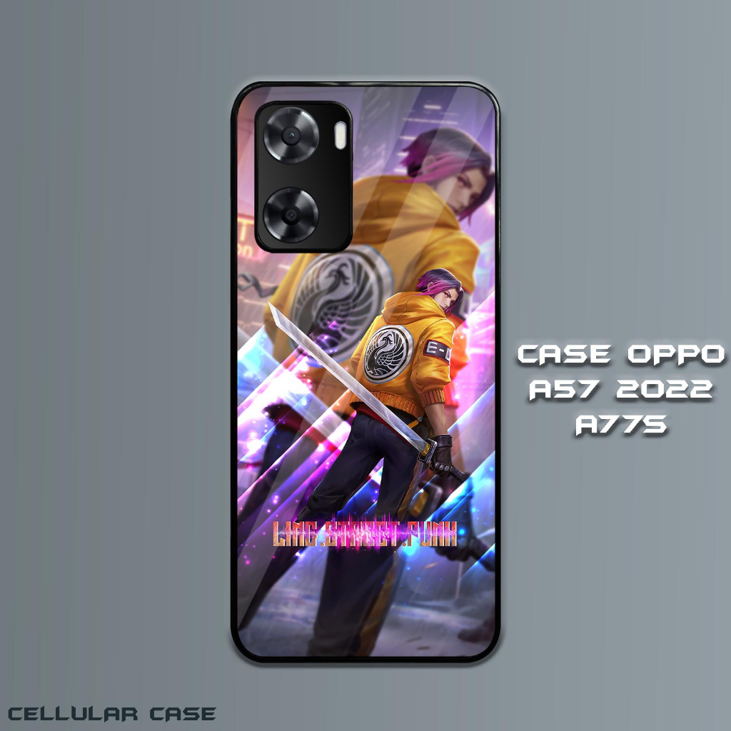 Case Glossy Oppo 57 2022 | A77S 4G [CS19] ML Mobile Legends Casing Hardcase Hp Oppo Kesing Kilau Hap