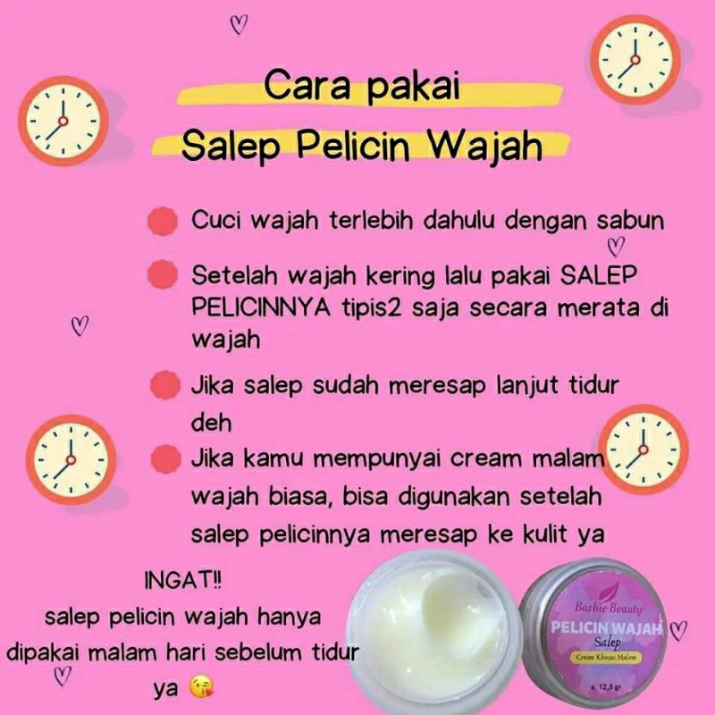 Paket usaha salep pelicin wajah by Barbie beuty produk ori 100%