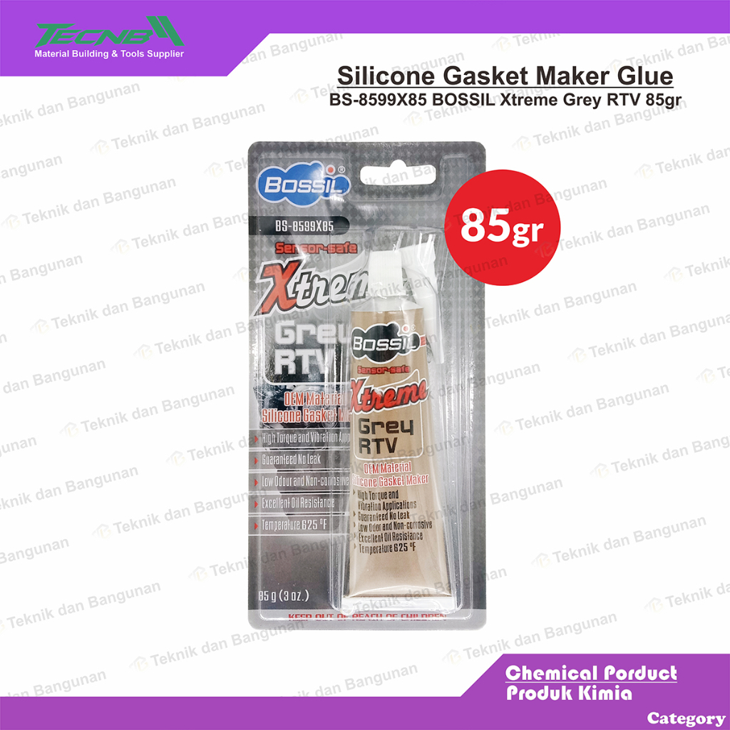 

Lem Bossil Xtreme Grey RTV Lem Packing Paking Lem Silikon Gasket