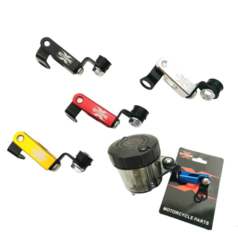 # breket tabung minyak rem cnc extreme dudukan rem tabung smoke extreme original