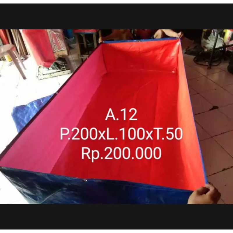 kolam terpal 200x100x50