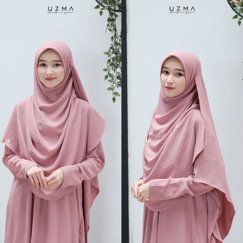 Mecca Shawl Pasmina curve By Uzma | Pasmina Segi Empat Crickle Premium