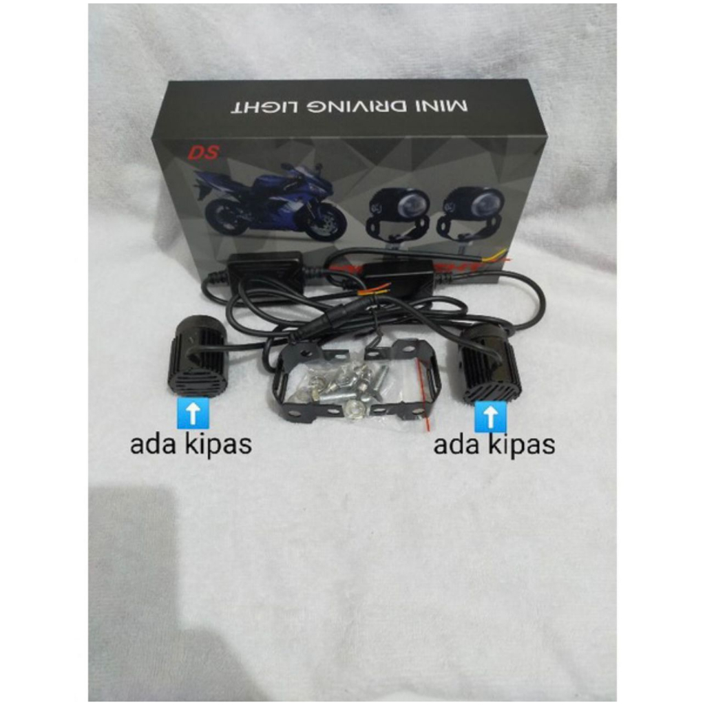 Lampu D2 mini driving sepasang lampu tembak sorot LED D2 mini driving motor mobil harga sepasang