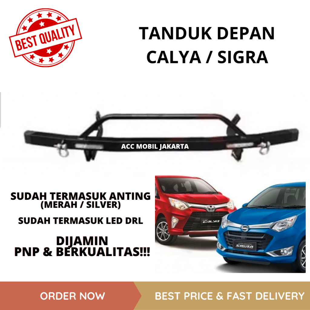 TANDUK DEPAN MINI CALYA SIGRA - BESI PENGAMAN BUMPER DEPAN CALYA SIGRA