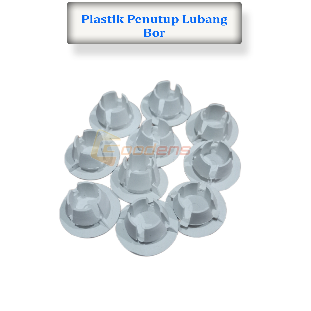 Plastik penutup lubang bor / sekrup isi 10pcs