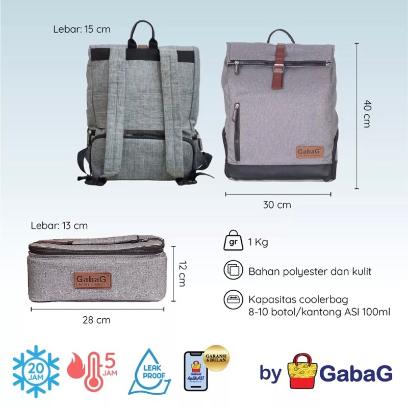 Gabag Tas Asi Ransel Kelimutu / Cooler Bag Backpack