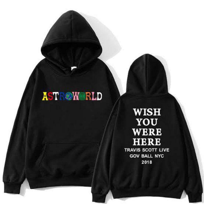 HOODIE ASTROWORLD TRAVIS SCOTT WISH YOU WERE HERE SWEATER FLEECE