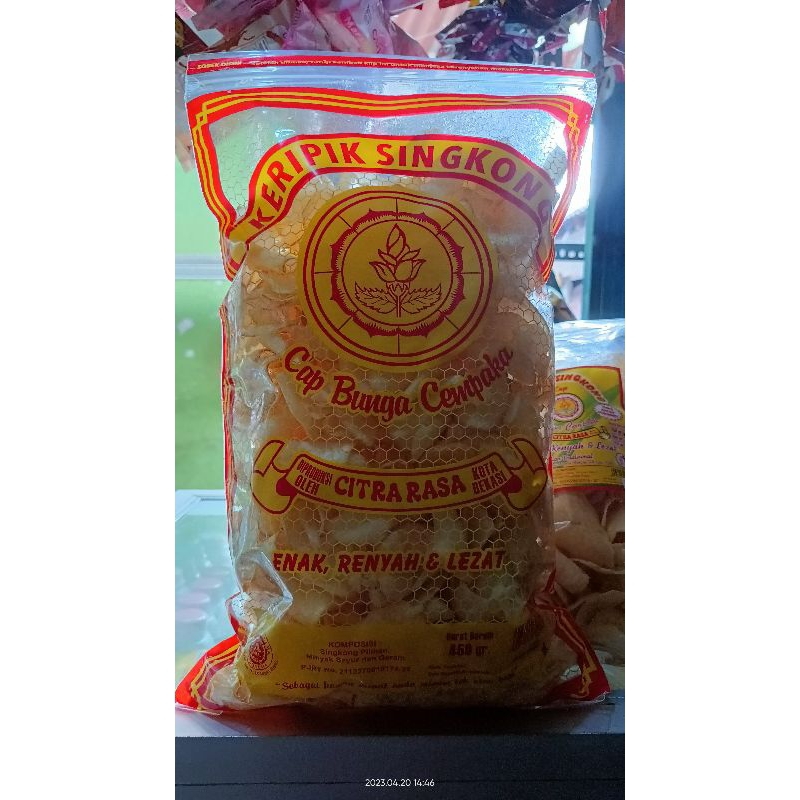 

KERIPIK SINGKONG CAP BUNGA CEMPAKA