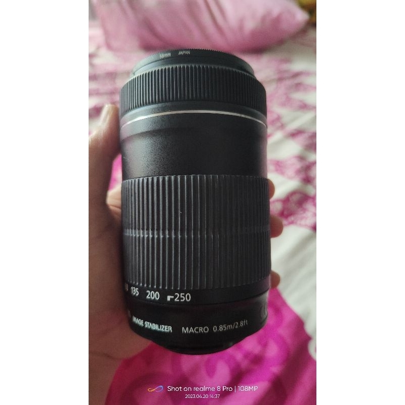 Lensa Tele Canon EFS 55-250mm IS STM Bekas/Second