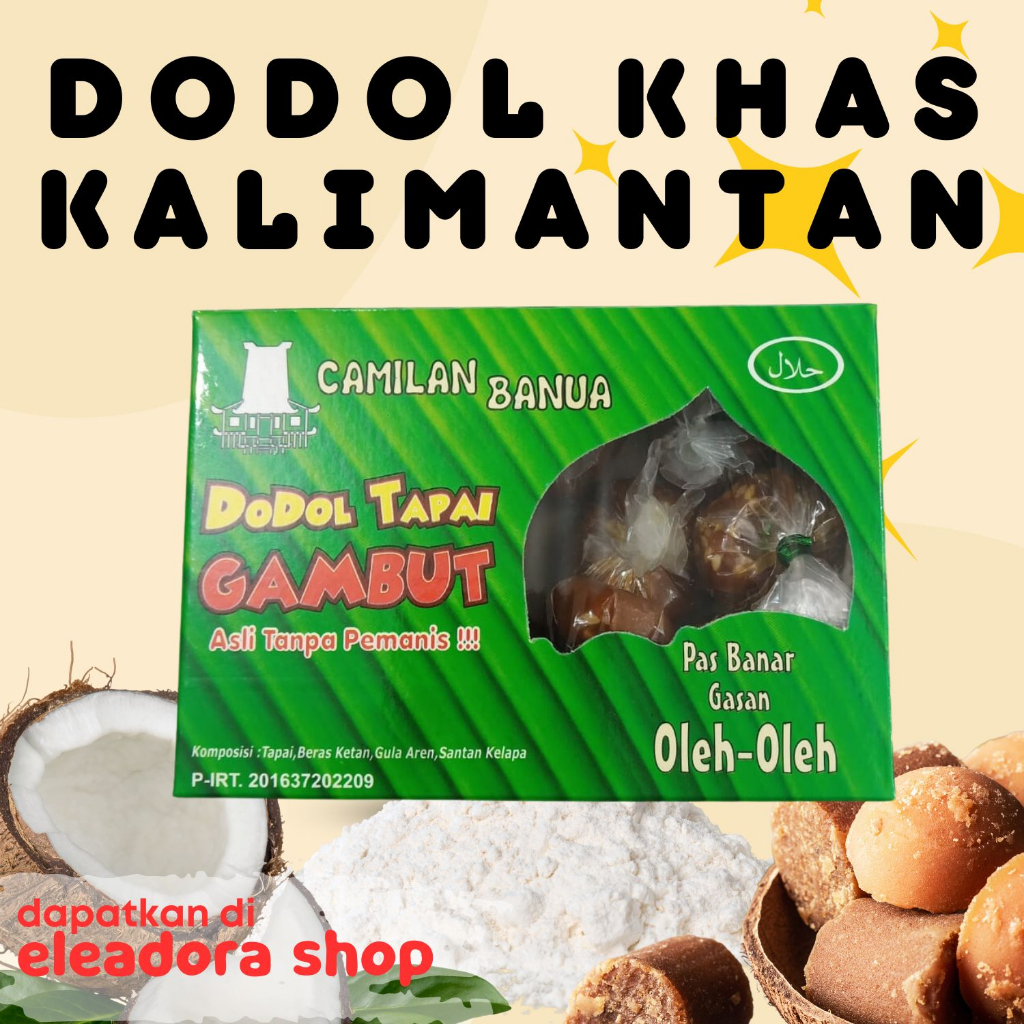 

Dodol Tapai Gambut Kotak Kecil - Dodol Khas Gambut Kalimantan Selatan