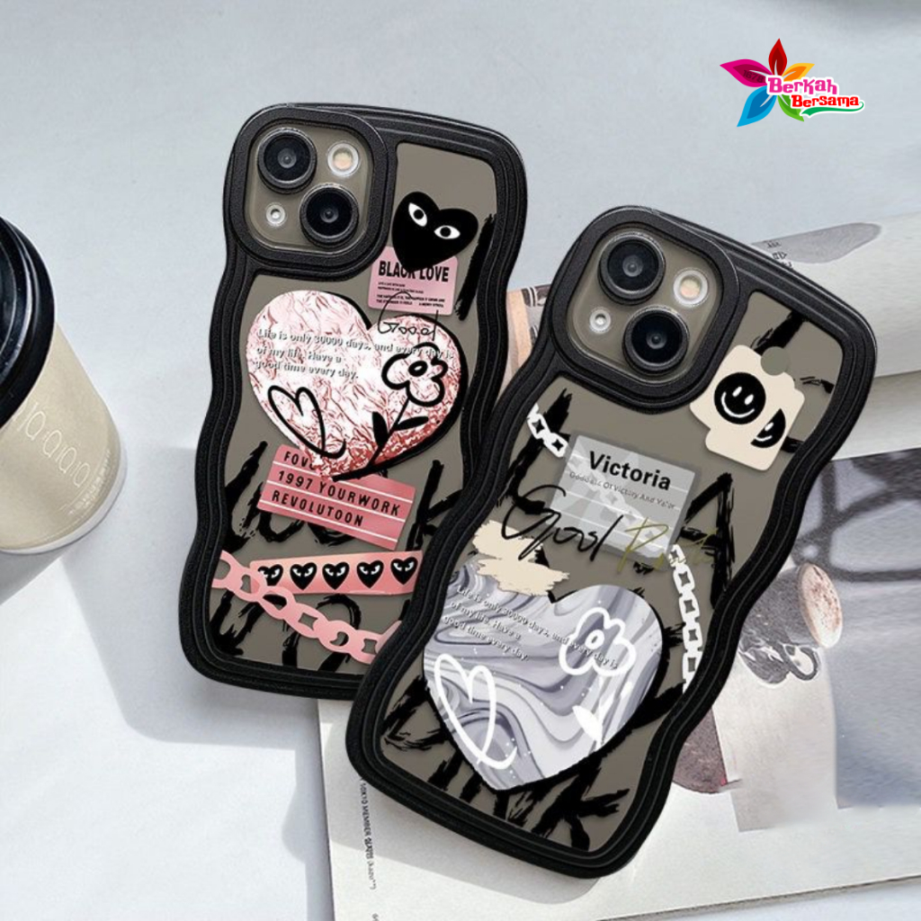 SS814 SOFTCASE TPU FASHION LOVE GRAFITI FOR IPHONE 6 6+ 7 8 7+ 8+ X XS MAX XR 11 12 13 14 PRO MAX BB8025