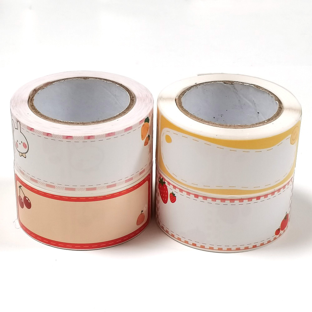 

[DZ] ST629 - Roll Label Sticker Nama Buku Anak Sekolah / Stiker Gulung List Botol Bumbu