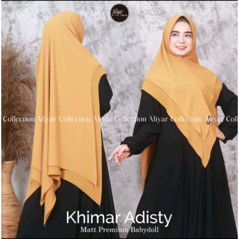 KHIMAR MEWAH ADISTY//KERUDUNG JUMBO 2 LAYER// JILBAB JUMBO SYAR'I//BAHAN CERUTTY BABYDOL PREMIUM ORI