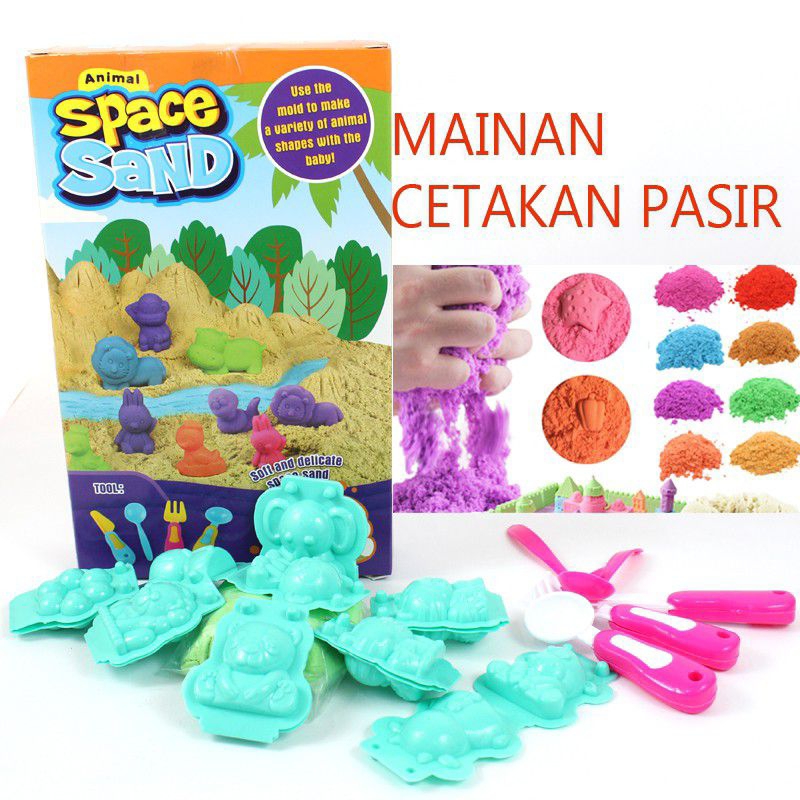 JOFESTORE88 MAINAN PASIR CETAK ANAK WARNA WARNI.
