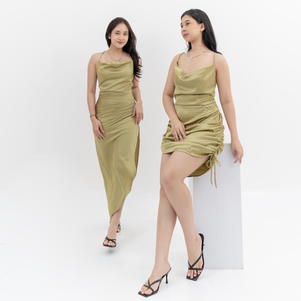 RESASI DRESS / Mini Dress / Long Dress / Dress Satin