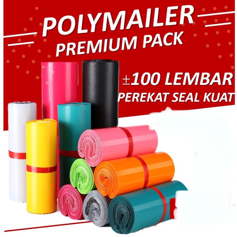 

Plastik Packing Polymailer 17CM x 30CM Hitam