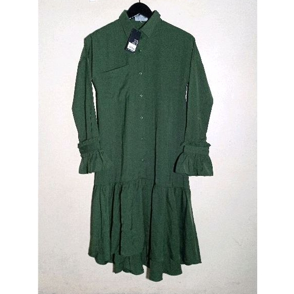 Tunik Pakaian Wanita - Perempuan Hijau Lumut BNWT
