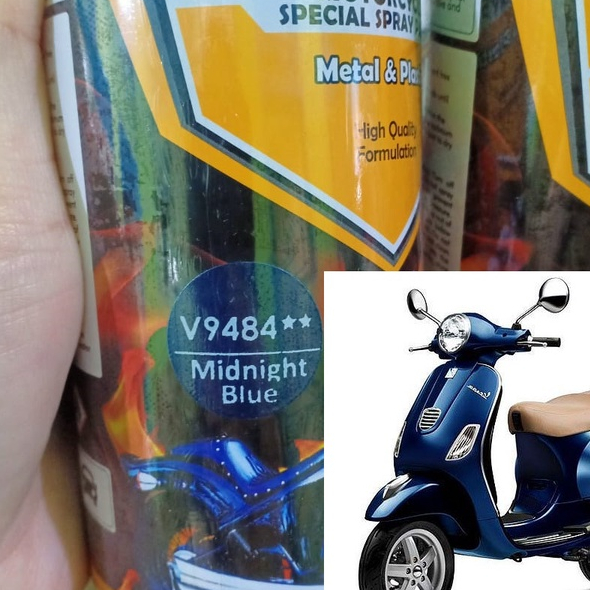 DITON Premium Pilok Pilox Cat Semprot Warna Vespa Colors - V 9484** Midnight Blue (400cc)