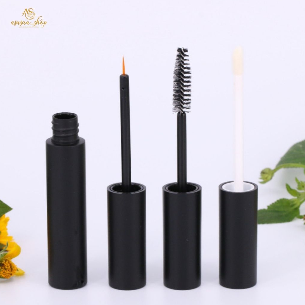 BOTOL MASCARA EYELINER LIPGLOSSS HITAM kosong 10ml / Botol kosmetik maskara