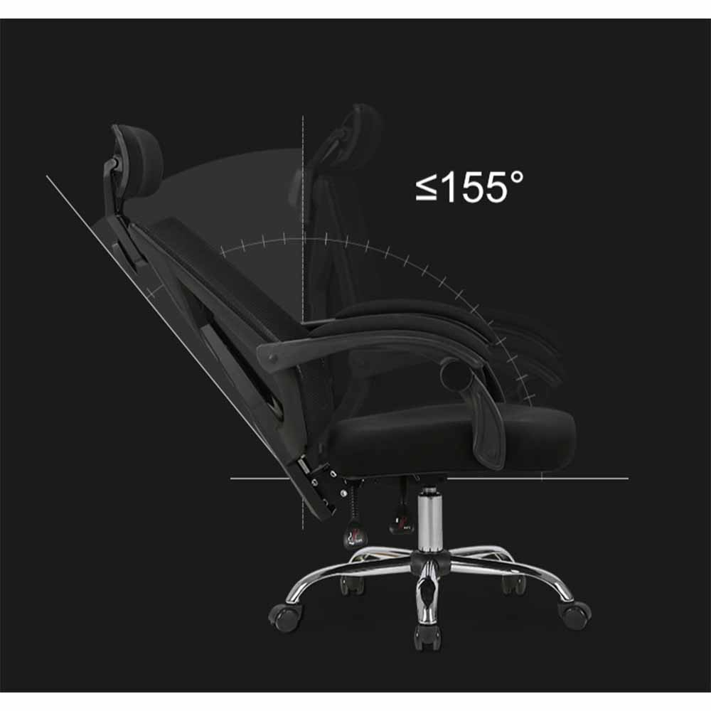 HBADA Kursi Kerja Kantor Office Chair 155 Degrees Reclining - HDNY132BSA - Black