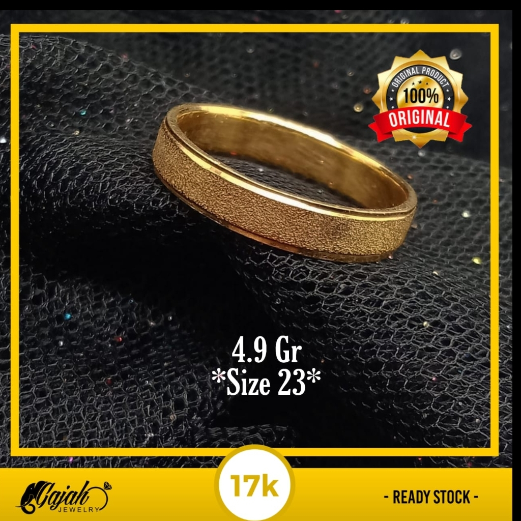 Cincin Emas 17K - 4.9 Gr Kadar 750 - 4798