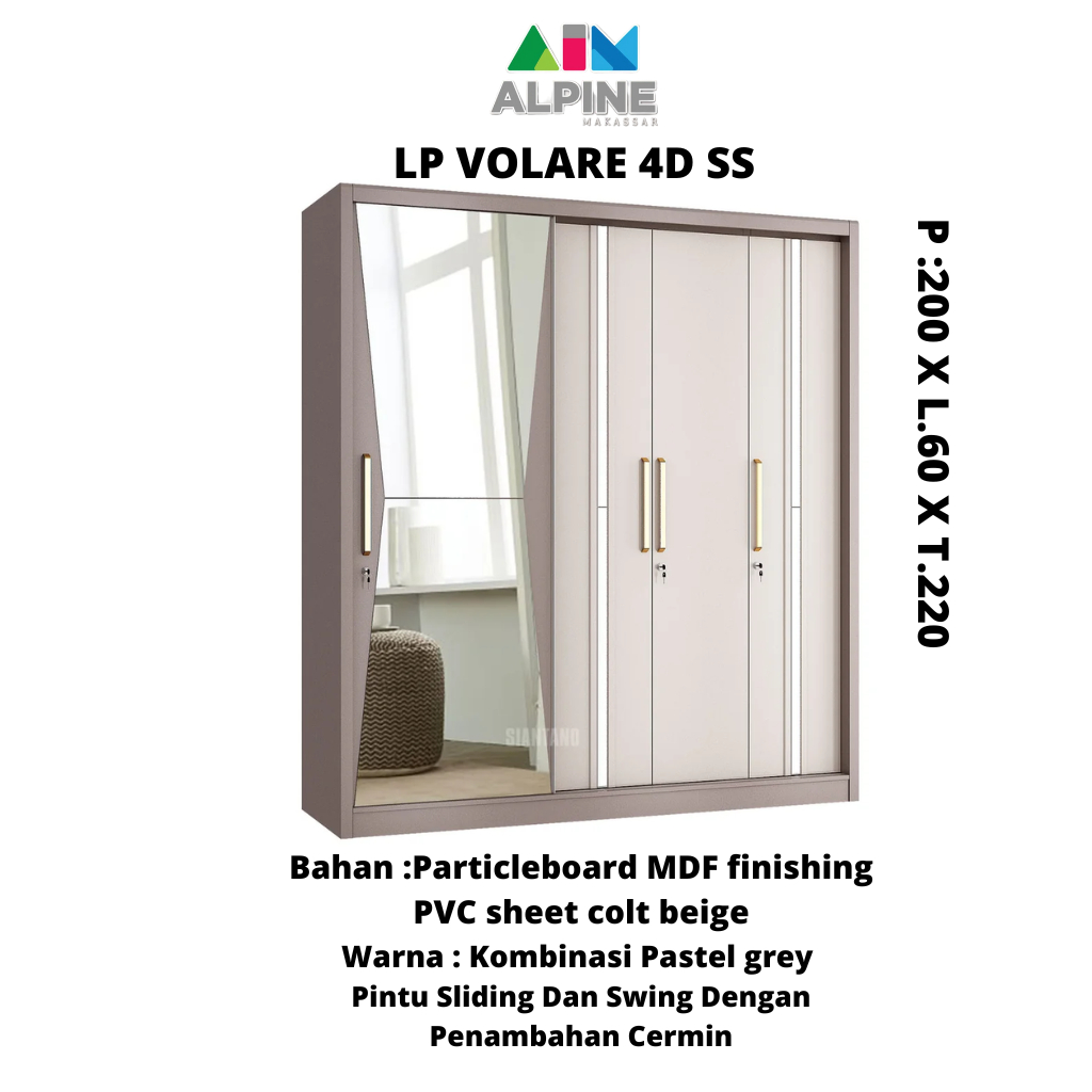 SIANTANO LEMARI LP VOLARE 4D (KHUSUS MAKASSAR-GOWA-MAROS)