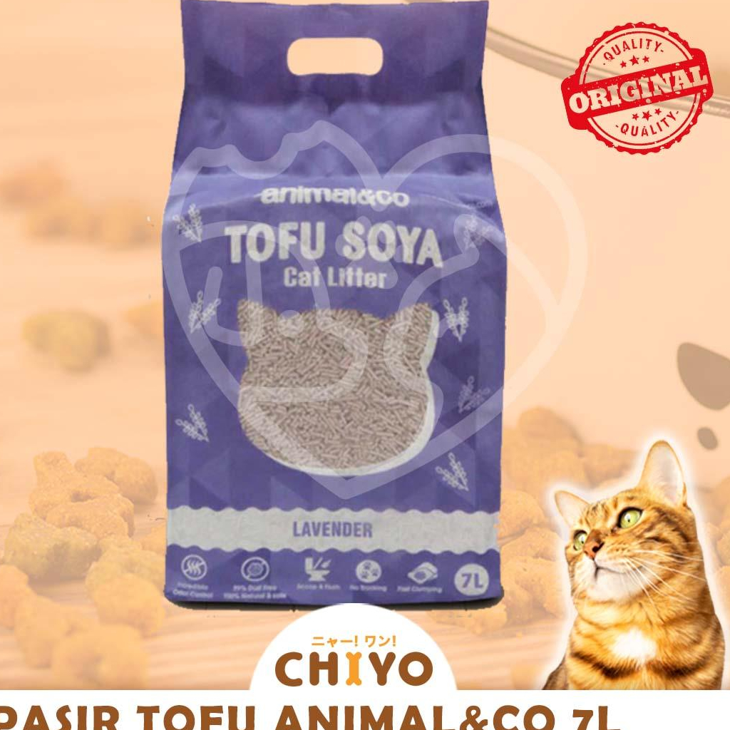 PASIR KUCING TOFU / SOYA PASIR GUMPAL ANIMAL&amp;CO 7L - PASIR TOFU 7L