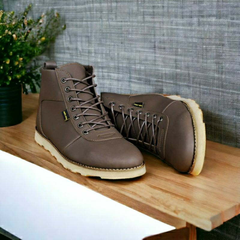 JOEBARA Sepatu Boots Pria Klasik Casual Kerja Outdoor Fashion Kulit Doff