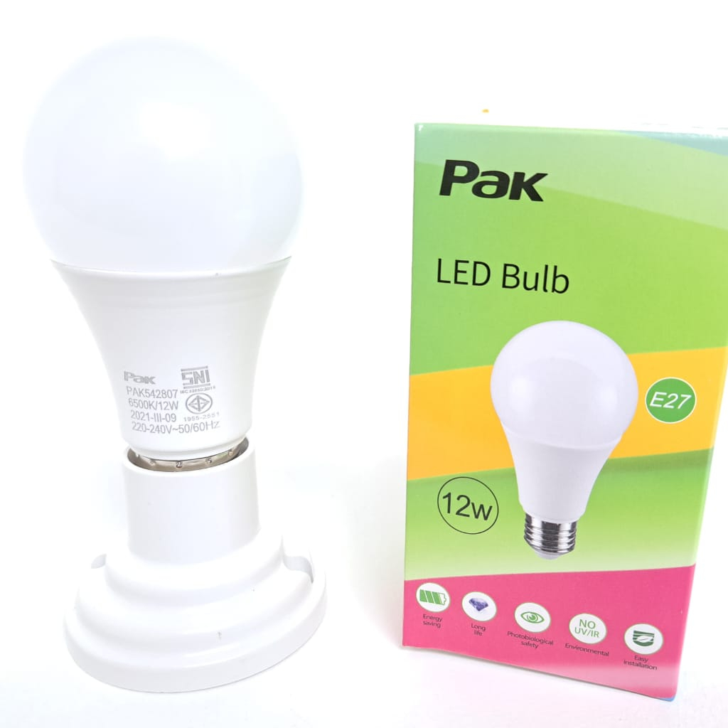 Lampu Bohlam Led Bulb PAK Natural White Kuning Semu 4000K