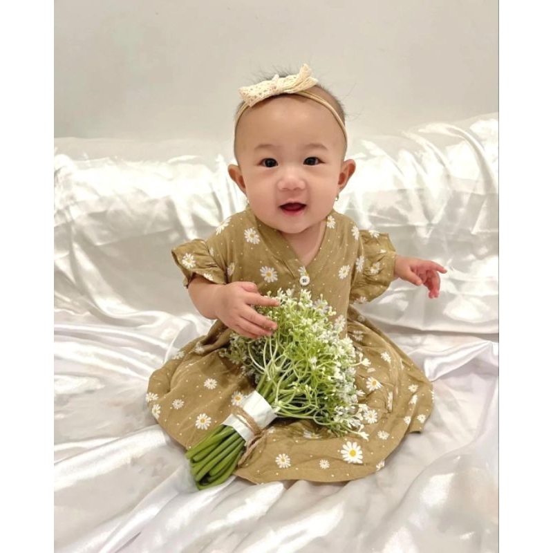 Baju Bayi Perempuan &quot;Callia Dress&quot; usia 0-22 bulan