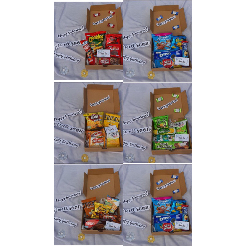 

SNACK BOX/GIFT BOX/HADIAH/HADIAH ULANG TAHUN