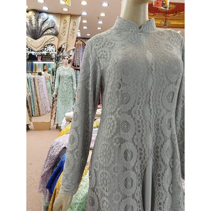 Gaun pesta /Abaya/Baju muslim brukat/Gamis