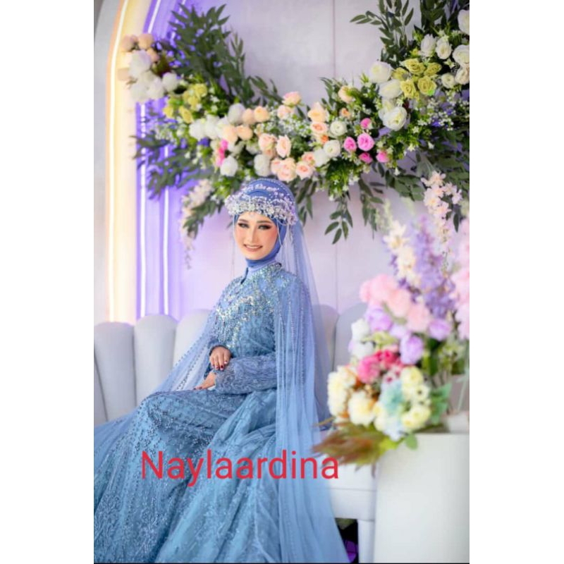 GAUN COUPLE PENGANTIN SLIM BEREKOR FULL PAYET// GAUN COUPLE JAS MEWAH//KEBAYA