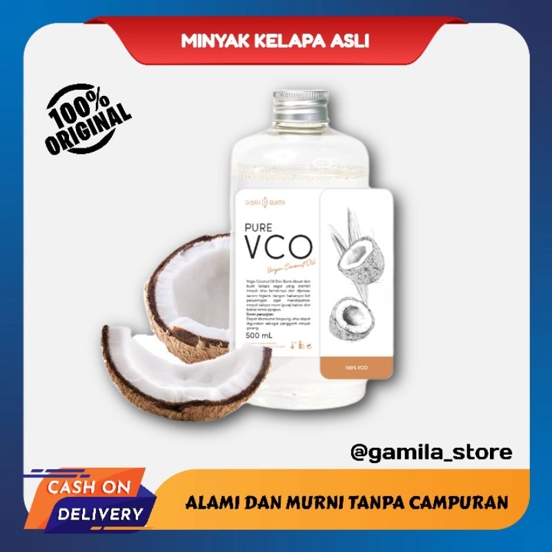 

100% Pure Virgin Coconut Oil Isi 500 Gram Minyak Kelapa Murni Asli Tanpa Campuran VCO Fresh
