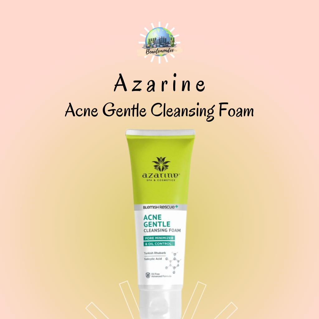 AZARINE Acne Gentle Cleansing Foam 60ml / Sabun Cuci Muka Untuk Kulit Jerawat / Azarine Facial Wash 
