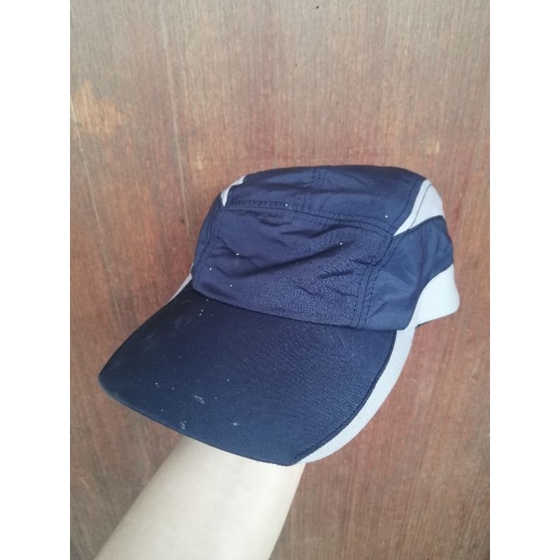 Topi Lima Panel Outdoor Biru Navy - Five Panel Hat