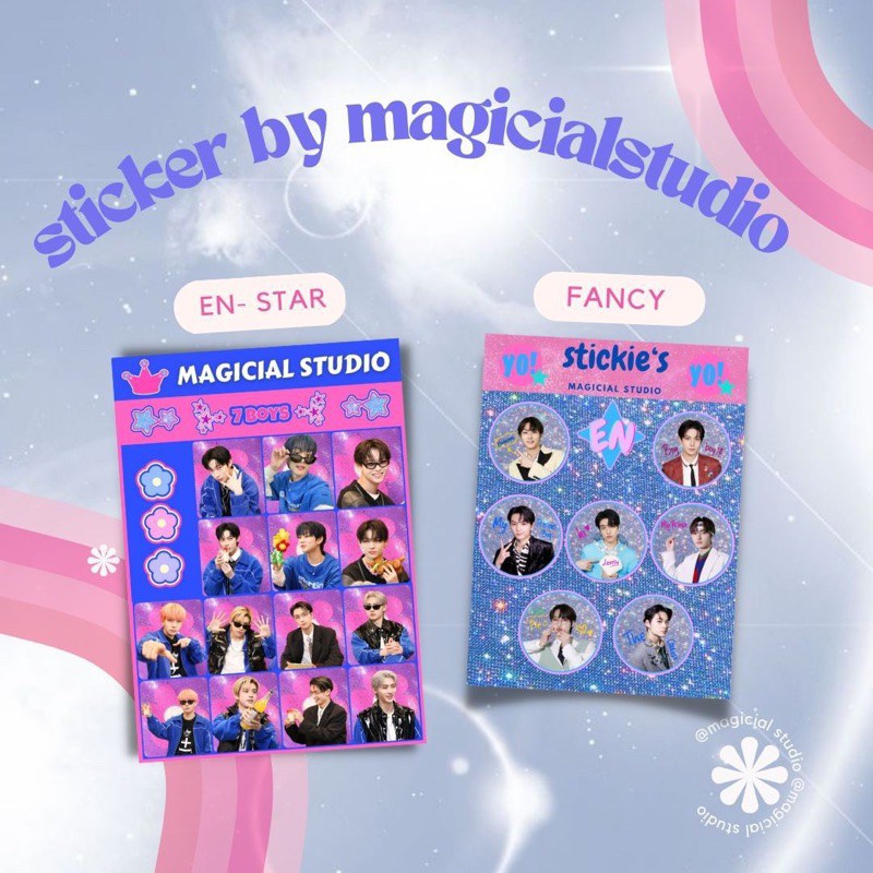 

Sticker Enhypen Star A6 vinyl gliter