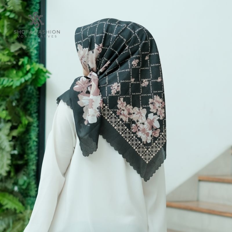 Shofa fashion - SF01 Hijab segi empat voal motif soufyya series