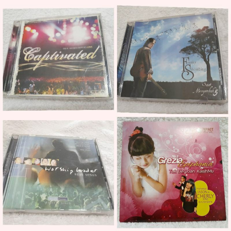 (preloved) CD lagu Indonesia rohani Kristen True Worshippers, Franky Sihombing, Grezia Epiphania, Wo