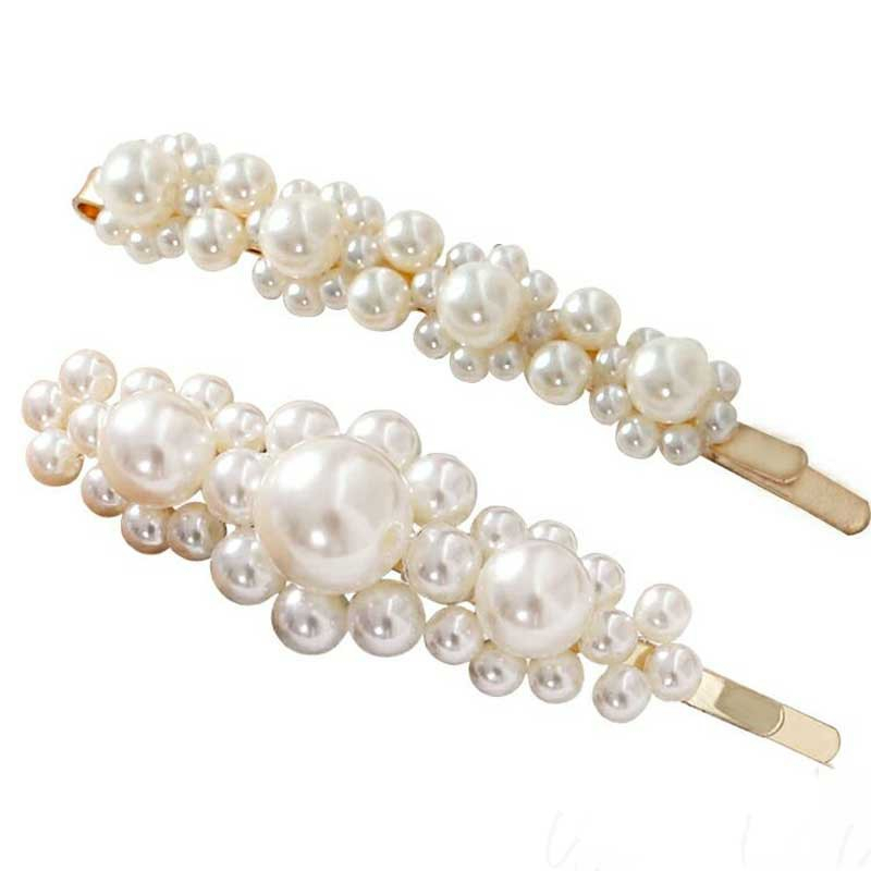 HIGH-END JEPIT PONI RAMBUT PONYTAIL HAIR CLIP PIN MUTIARA GOLD EMAS HAIRPIN ELEGAN RETRO KOREAN STYLE KOREA PEARL JEPITAN CHIC