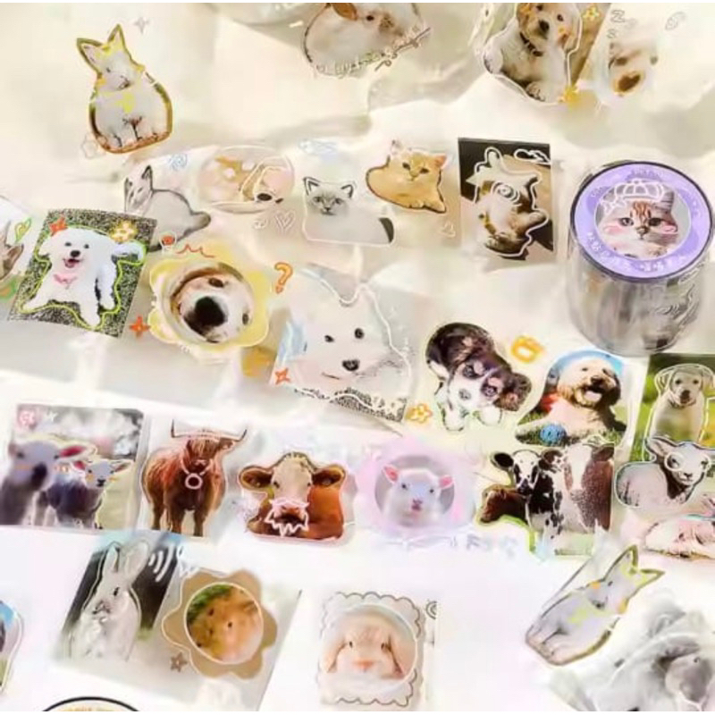 

washi tape selotip binatang lucu 40 mm